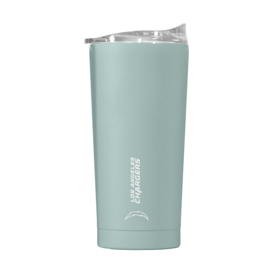 LA Chargers 20oz Vertical Powder Coat Tumbler - Logo Brands - Flyclothing LLC