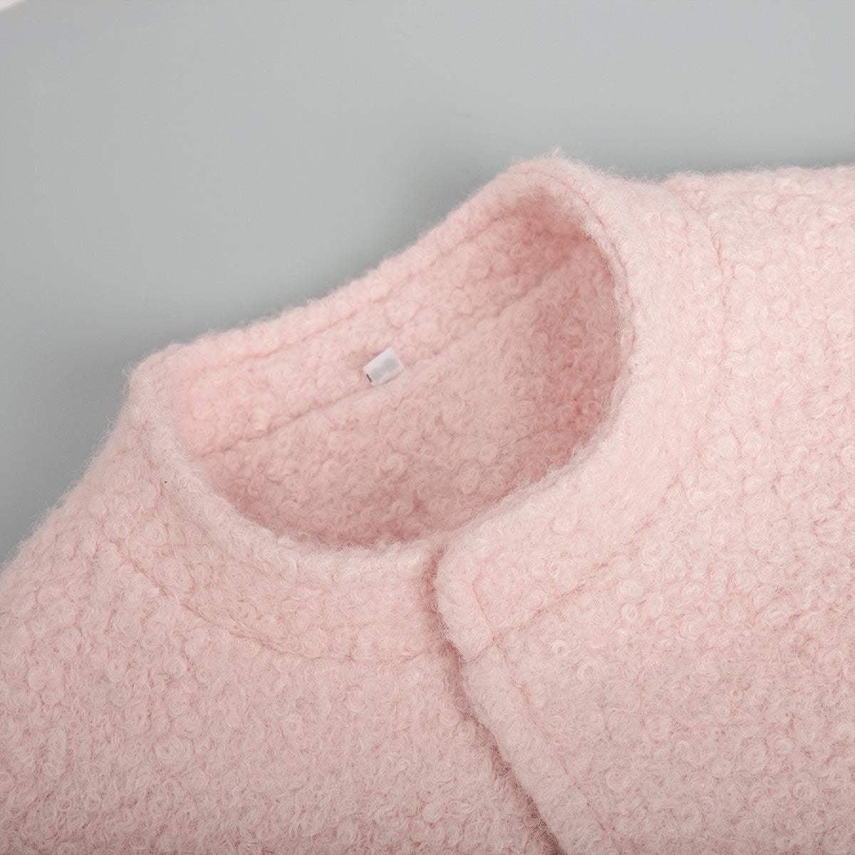 Double Take Plush Mock Neck Snap Down Jacket with Pockets - Trendsi - Flyclothing LLC