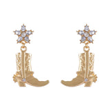 Western Style Boot Dangle Earrings - Trendsi - Flyclothing LLC