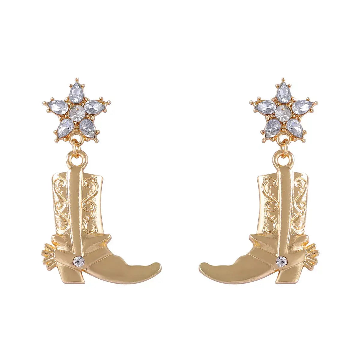 Western Style Boot Dangle Earrings - Trendsi - Flyclothing LLC