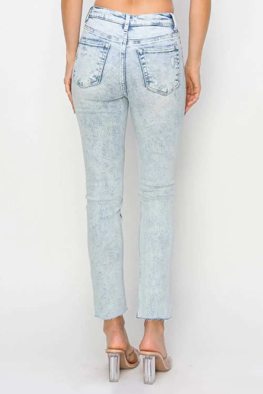 Risen Full Size High Rise Distressed Skinny Jeans - Trendsi - Flyclothing LLC