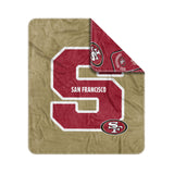 San Francisco 49ers Dream Weave Throw 50x60