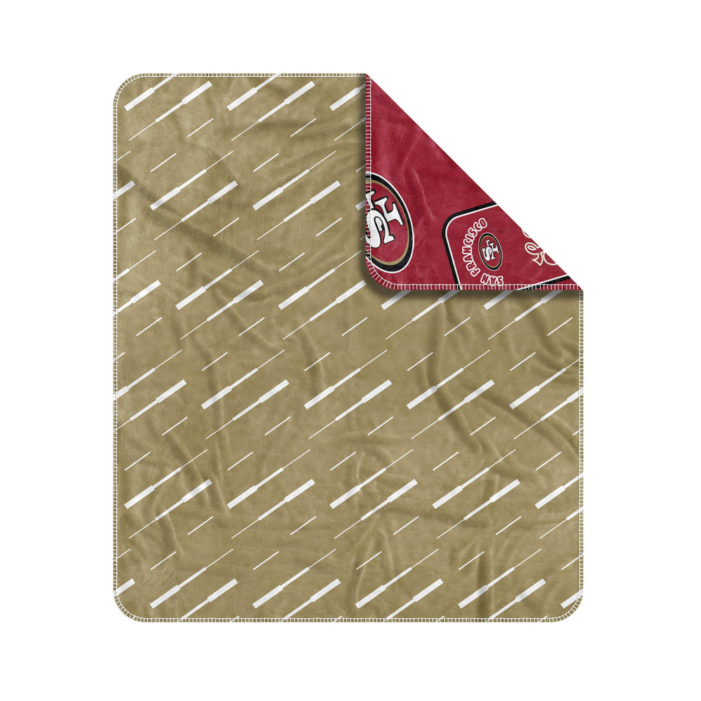 San Francisco 49ers Dream Weave Throw 50x60 - Logo Brands - Flyclothing LLC