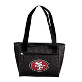 San Francisco 49ers Leopard Print 16 Can Cooler Tote - Logo Brands - Flyclothing LLC