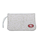 San Francisco 49ers Leopard Print Wristlet