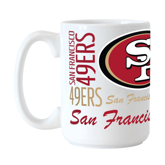 San Francisco 49ers 15oz Spirit Sublimated Mug - Logo Brands - Flyclothing LLC