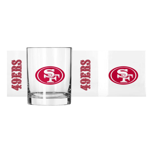 San Francisco 49ers 14oz Gameday Rocks Glass - Logo Brands - Flyclothing LLC