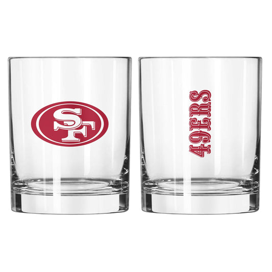 San Francisco 49ers 14oz Gameday Rocks Glass - Logo Brands - Flyclothing LLC
