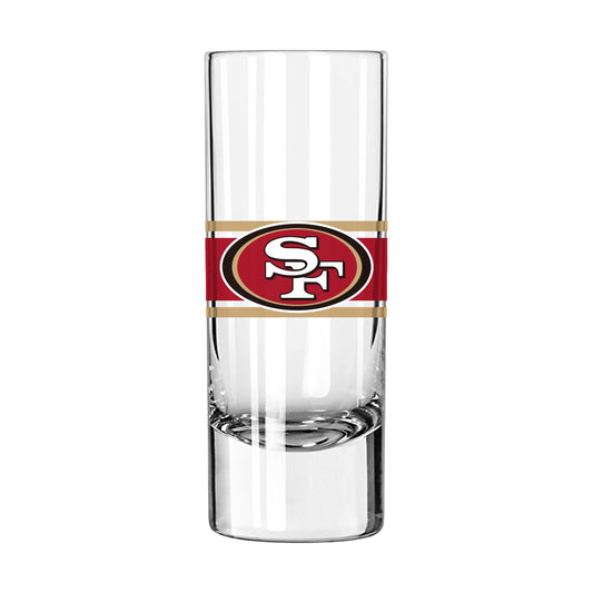 San Francisco 49ers 2.5oz Stripe Shooter Glass - Logo Brands - Flyclothing LLC