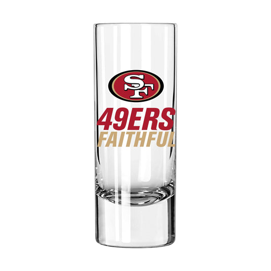San Francisco 49ers 2.5oz Slogan Shooter Glass - Logo Brands - Flyclothing LLC