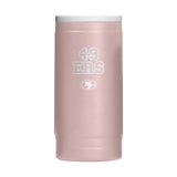 San Francisco 49ers Stencil Powder Coat Slim Can Coolie - Logo Brands - Flyclothing LLC