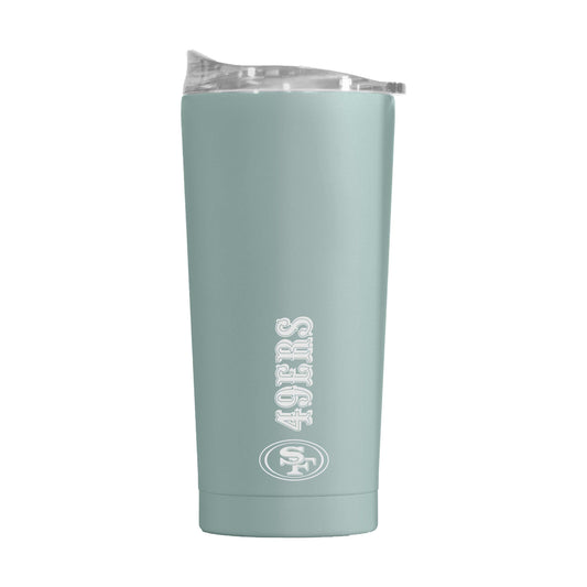 San Francisco 49ers 20oz Vertical Powder Coat Tumbler - Logo Brands - Flyclothing LLC
