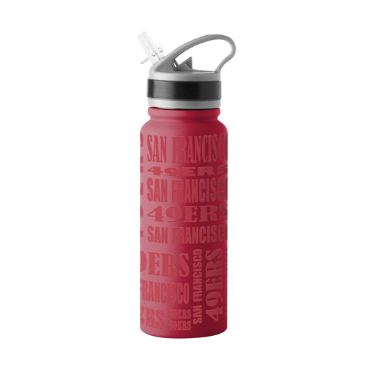 San Francisco 49ers 25oz Replay SingleWall FlipTop Bottle - Logo Brands - Flyclothing LLC