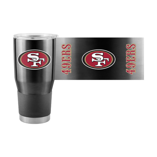 San Francisco 49ers Black 30oz Gameday Stainless Steel Tumbler - Logo Brands - Flyclothing LLC
