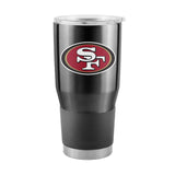 San Francisco 49ers Black 30oz Gameday Stainless Steel Tumbler - Logo Brands - Flyclothing LLC