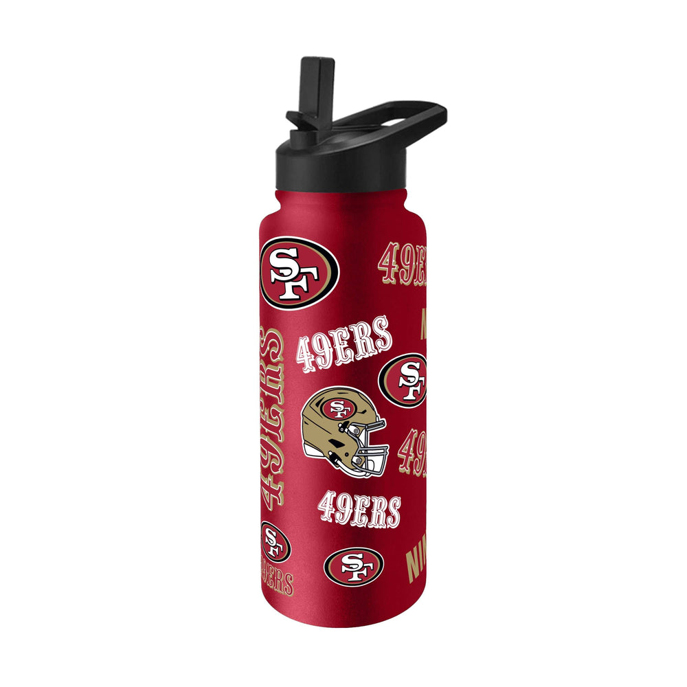 San Francisco 49ers 34oz Native Quencher Bottle - Logo Brands - Flyclothing LLC
