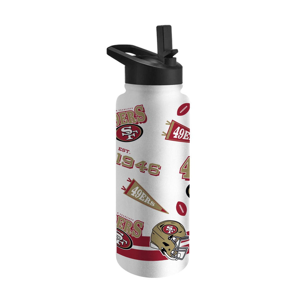 San Francisco 49ers 34oz TJX Native Quencher Bottle - Logo Brands - Flyclothing LLC