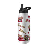 San Francisco 49ers 34oz TJX Native Quencher Bottle - Logo Brands - Flyclothing LLC