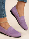 Mesh Round Toe Flat Slip-Ons - Trendsi - Flyclothing LLC