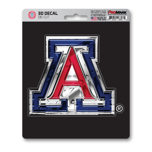Arizona Wildcats 3D Decal Sticker - Arizona