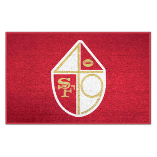 NFLV - San Francisco 49ers Starter Mat - Retro - Logo Brands - Flyclothing LLC