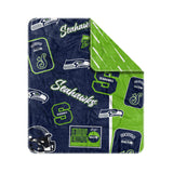 Seattle Seahawks Dream Weave Throw 50x60 - Logo Brands - Flyclothing LLC