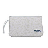 Seattle Seahawks Leopard Print Wristlet