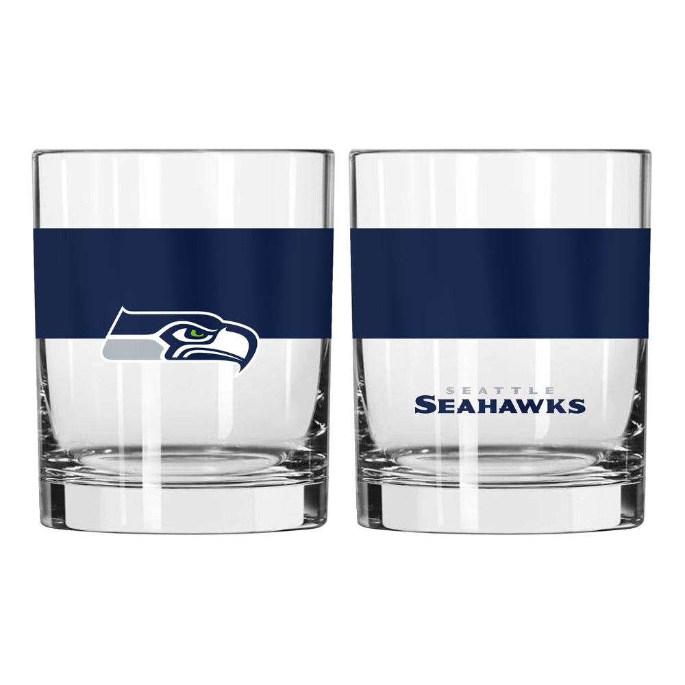 Seattle Seahawks 14oz Colorblock Rocks Glass