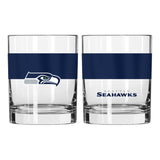 Seattle Seahawks 14oz Colorblock Rocks Glass