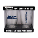 Seattle Seahawks 16oz Gameday Pint Glass 2 Pack