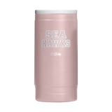Seattle Seahawks  Stencil Powder Coat Slim Can Coolie