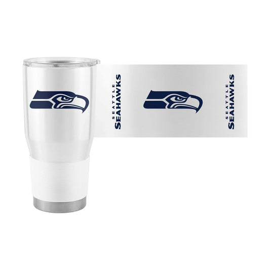 Seattle Seahawks White 30oz Gameday Stainless Steel Tumbler - Logo Brands - Flyclothing LLC
