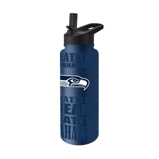 Seattle Seahawks 34oz Replay Quencher Bottle - Logo Brands - Flyclothing LLC
