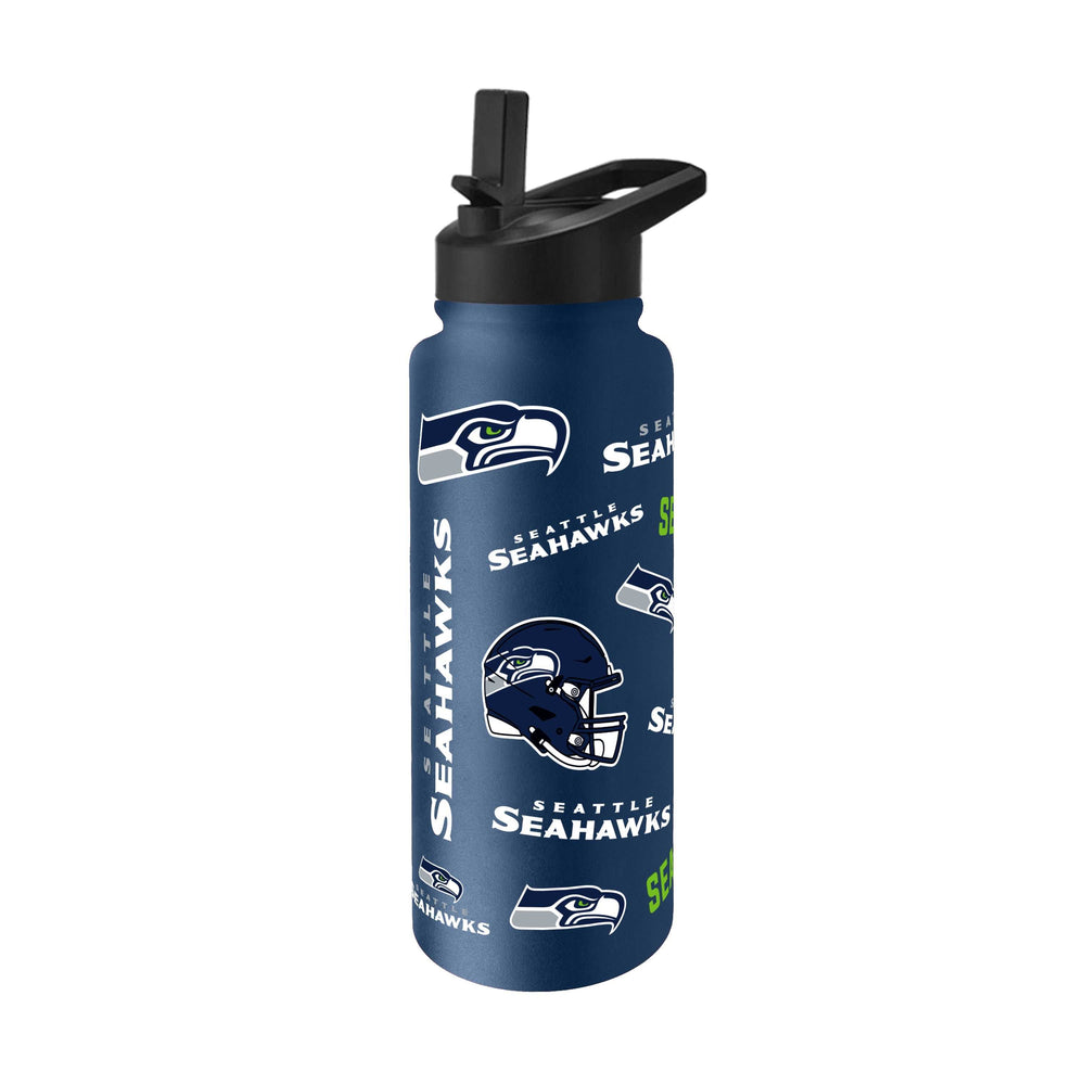 Seattle Seahawks 34oz Native Quencher Bottle - Logo Brands - Flyclothing LLC