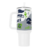 Seattle Seahawks 40oz Native Powder Coat Tumbler - Logo Brands - Flyclothing LLC