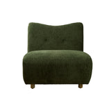 31" Green and Natural Fabric Side Chair - Homeroots - Flyclothing LLC
