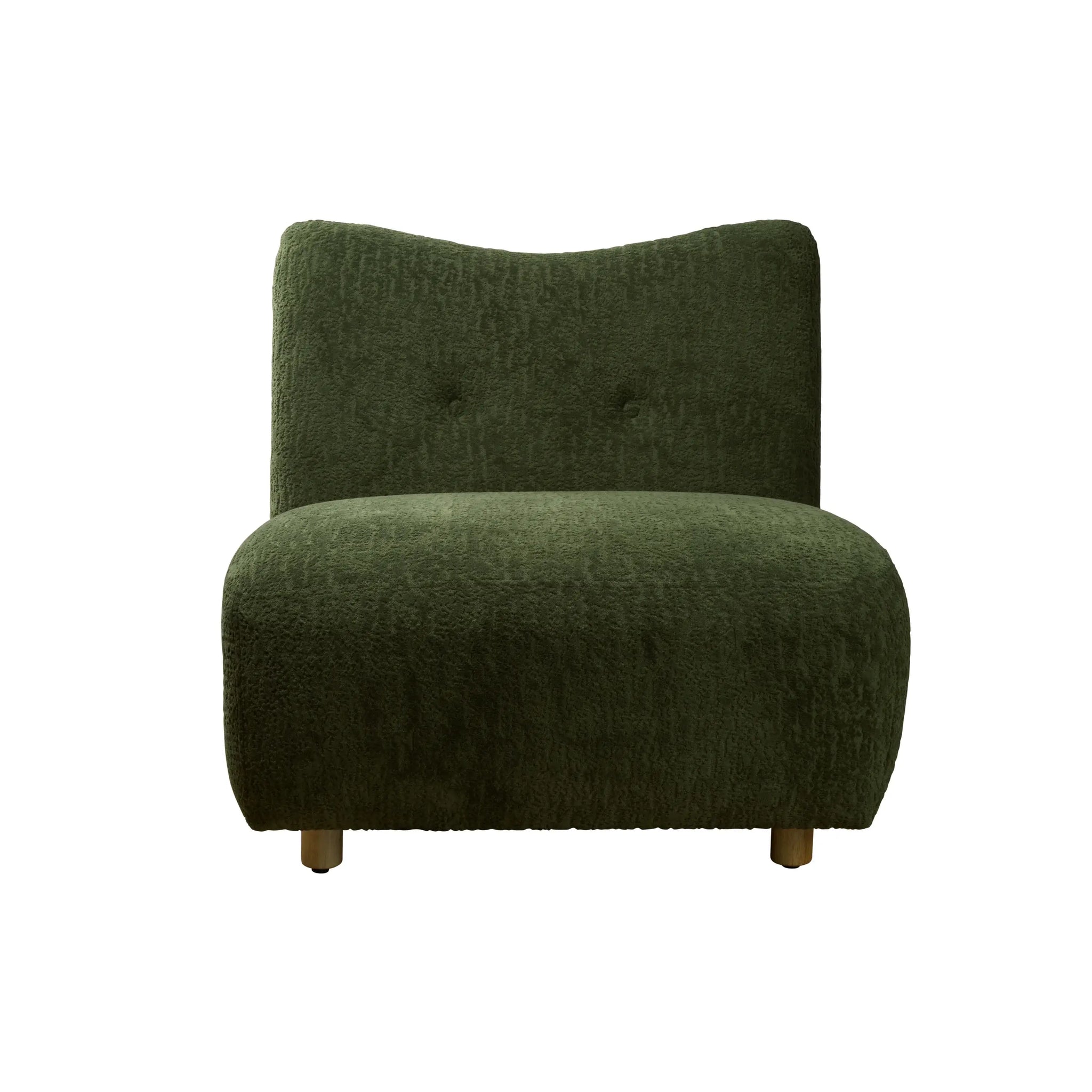 31" Green and Natural Fabric Side Chair - Homeroots - Flyclothing LLC