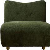 31" Green and Natural Fabric Side Chair - Homeroots - Flyclothing LLC