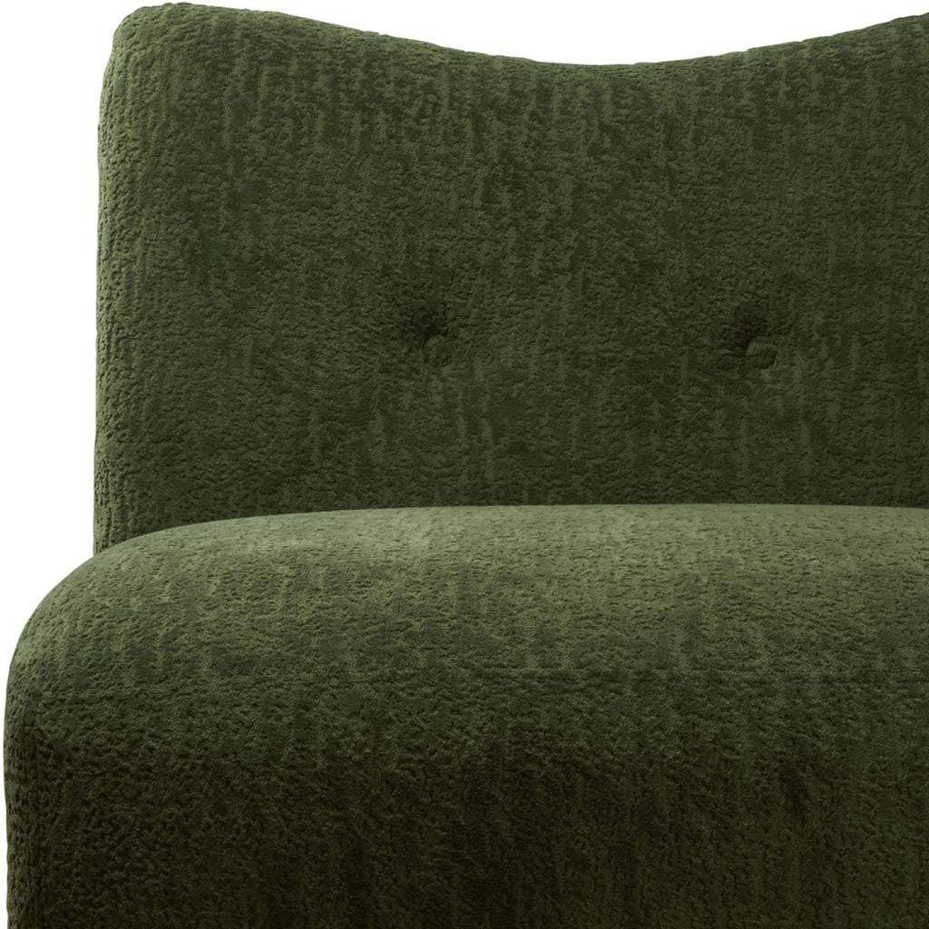 31" Green and Natural Fabric Side Chair - Homeroots - Flyclothing LLC