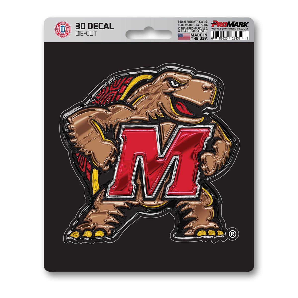 Maryland Terrapins 3D Decal Sticker - Maryland