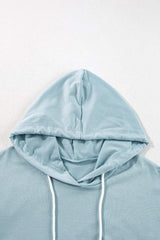 Drawstring Ruffled Dropped Shoulder Long Sleeve Hoodie - Trendsi - Flyclothing LLC