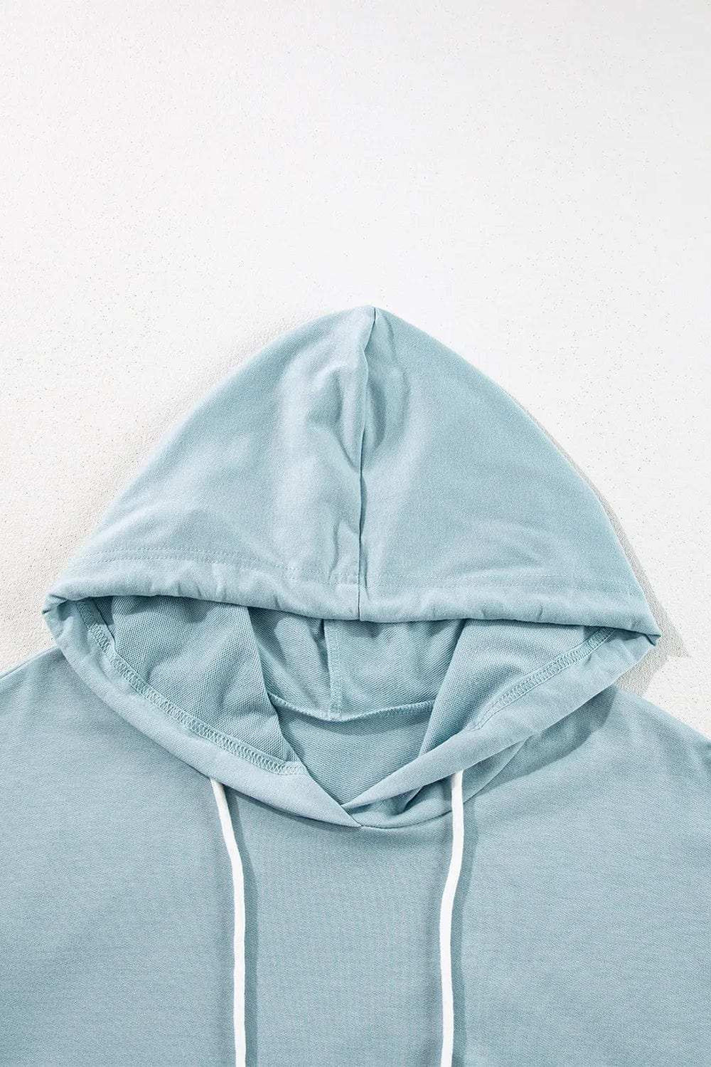 Drawstring Ruffled Dropped Shoulder Long Sleeve Hoodie - Trendsi - Flyclothing LLC