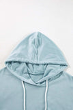Drawstring Ruffled Dropped Shoulder Long Sleeve Hoodie - Trendsi - Flyclothing LLC