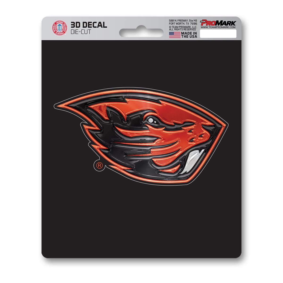 Oregon State Beavers 3D Decal Sticker - Oregon State