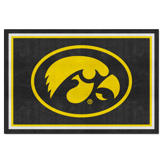 Iowa Hawkeyes 5ft. x 8 ft. Plush Area Rug - Iowa