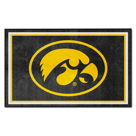 Iowa Hawkeyes 4ft. x 6ft. Plush Area Rug - Iowa