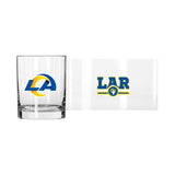 Los Angeles Rams 14oz Letterman Rock Glass - Logo Brands - Flyclothing LLC