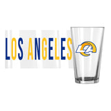 LA Rams 16oz Overtime Pint Glass