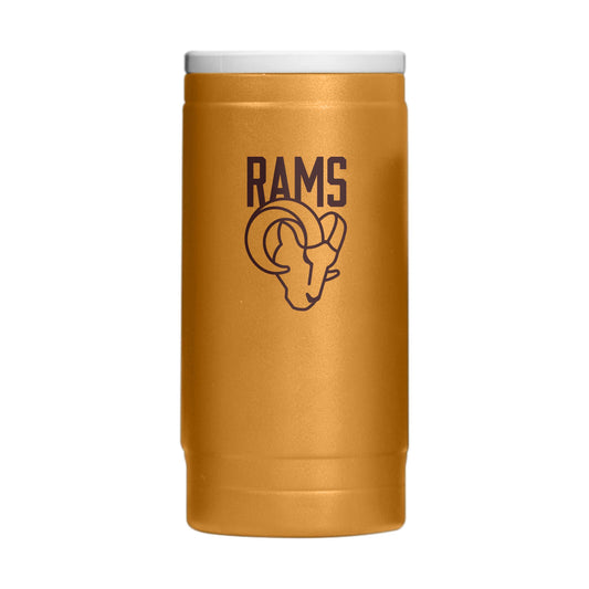 LA Rams Huddle Powder Coat Slim Can Coolie - Logo Brands - Flyclothing LLC