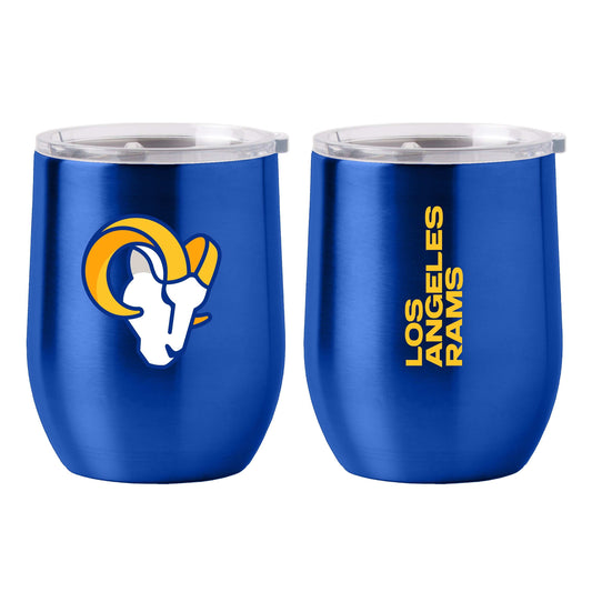 LA Rams 16oz Gameday Stainless Curved Beverage - Logo Brands - Flyclothing LLC